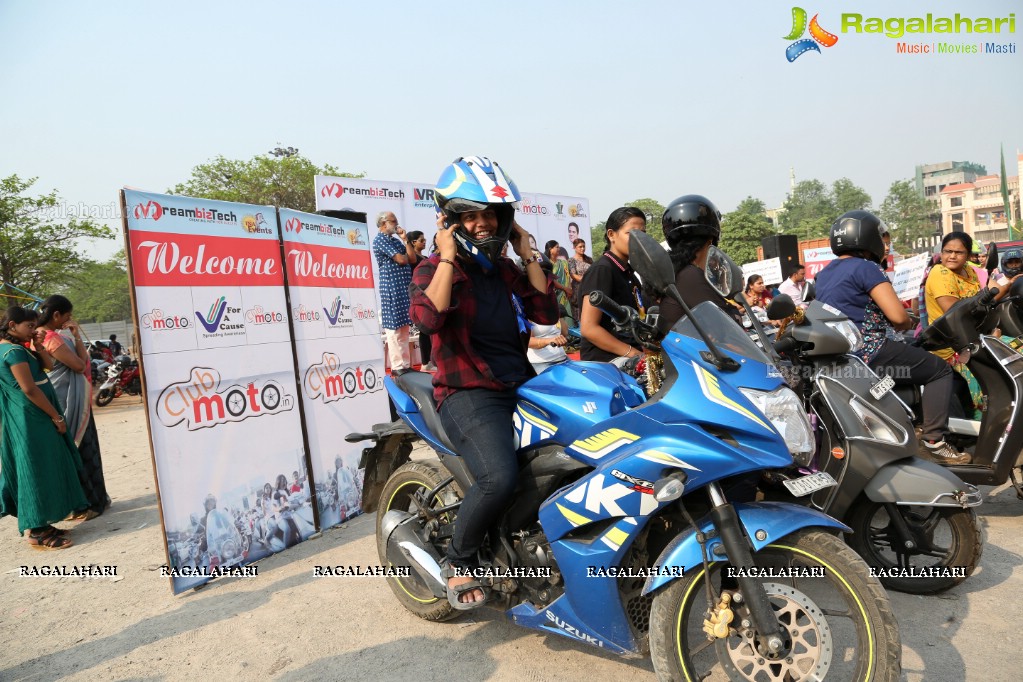 Women Bike Rally Flagged Off at Peoples Plaza, Necklace Road