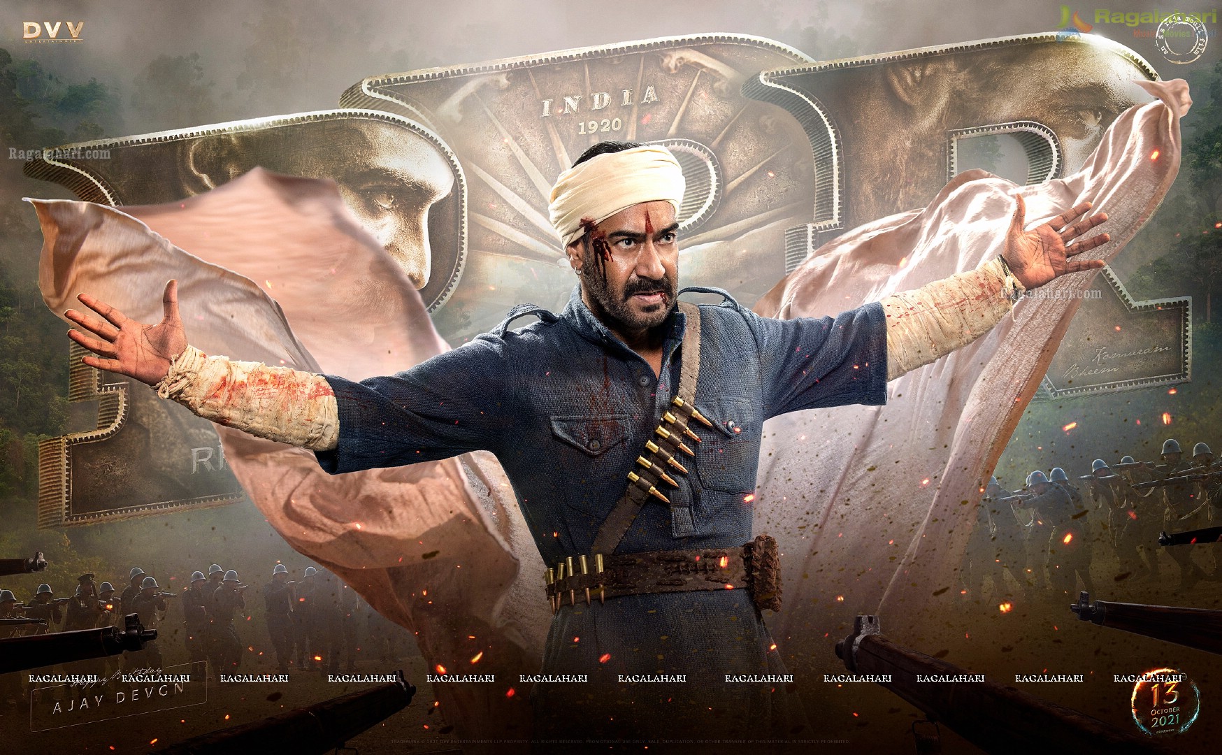 Ajay Devgn in a poweRRRful avatar Poster
