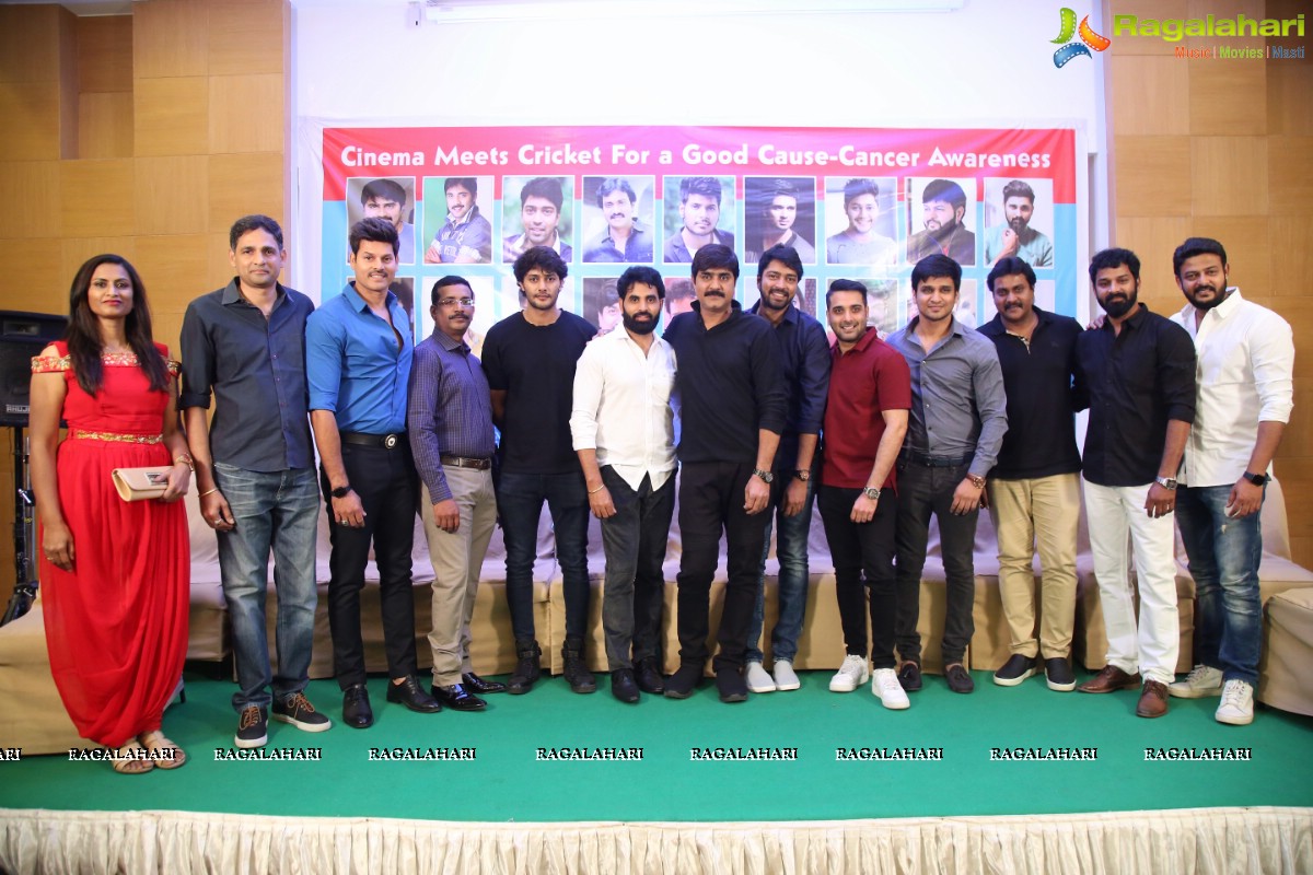 Cinema Meets Cricket For A Good Cause Cancer Awareness Press Meet