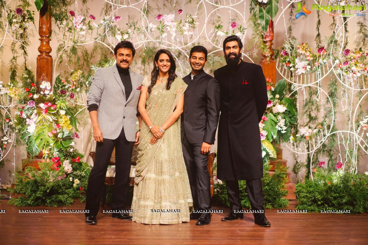 Venkatesh's Daughter Aashritha and Vinayak Reddy Wedding Reception