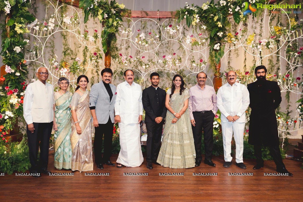 Venkatesh's Daughter Aashritha and Vinayak Reddy Wedding Reception