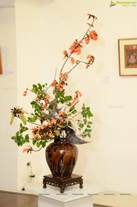 Ikebana Demonstration by Hema Patkar at Dhi Art space