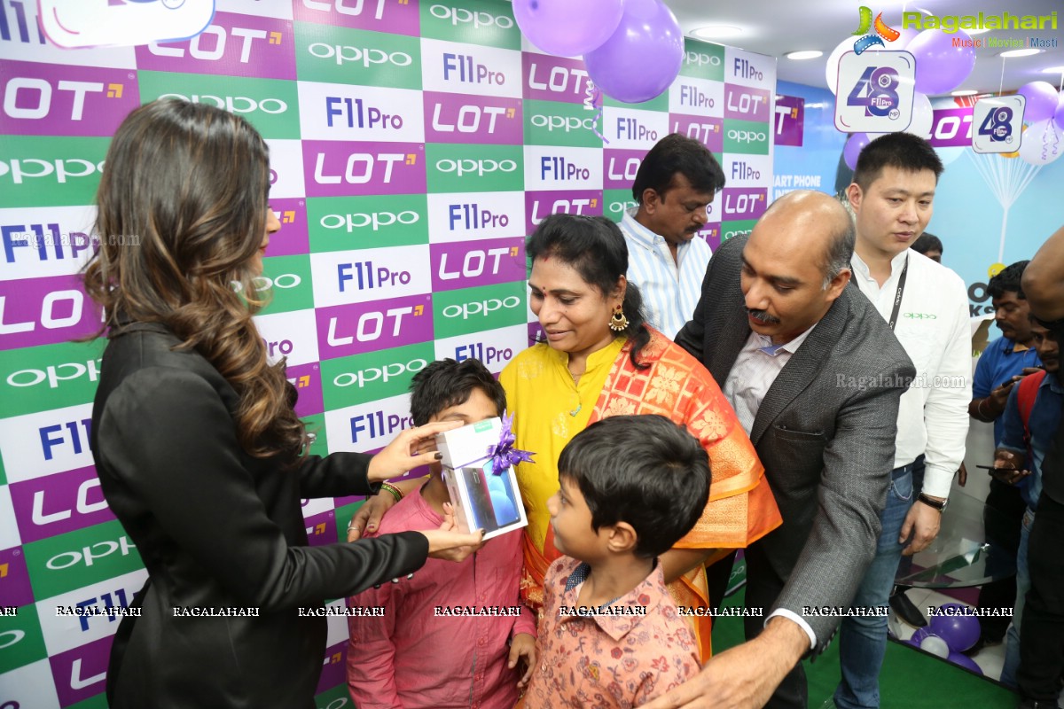 OPPO F11 Pro Grand Launch By Pooja Hegde At Kukatpally Lot Store