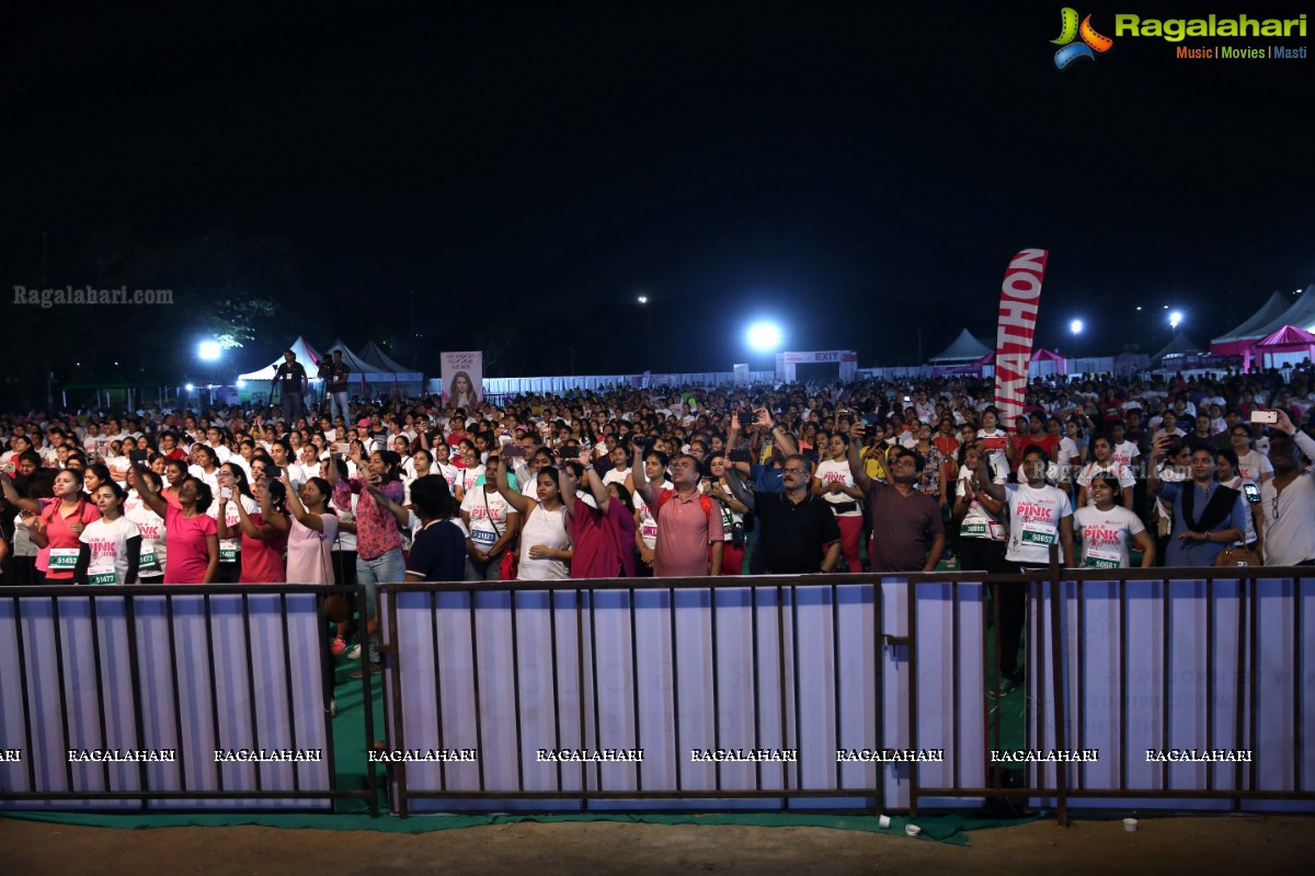 Bajaj Electricals Pinkathon Hyderabad Presented by Colors at People's Plaza, Necklace Road