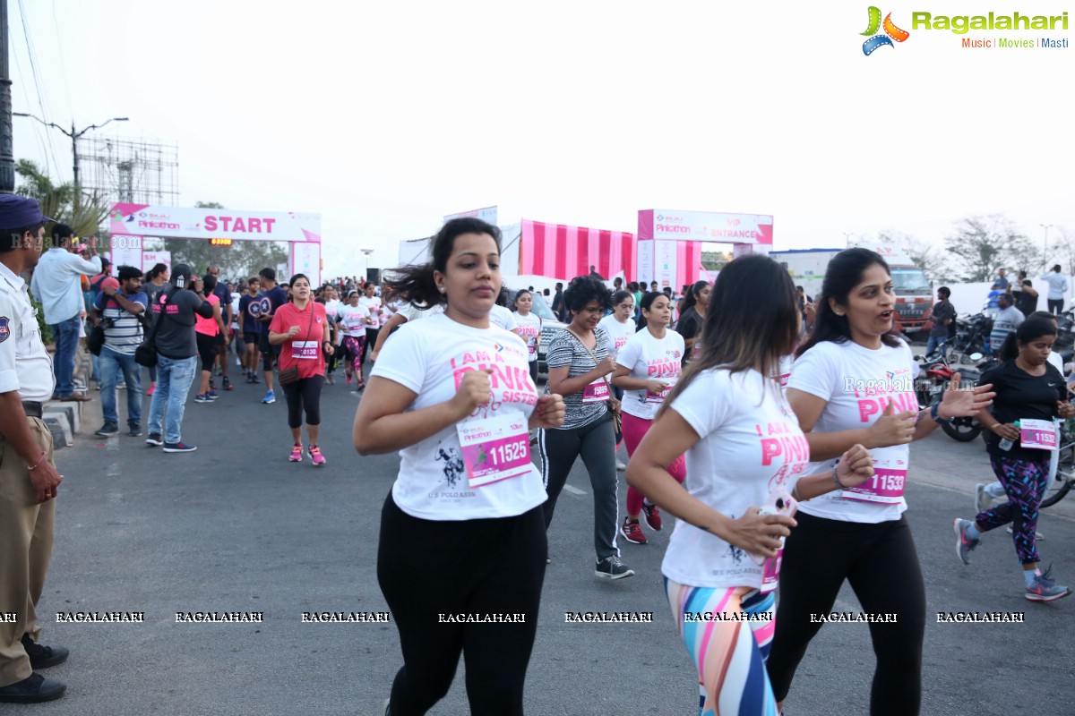 Bajaj Electricals Pinkathon Hyderabad Presented by Colors at People's Plaza, Necklace Road