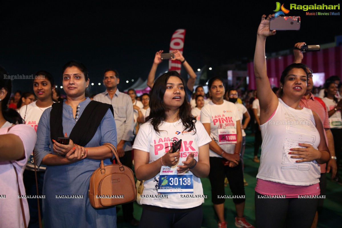 Bajaj Electricals Pinkathon Hyderabad Presented by Colors at People's Plaza, Necklace Road