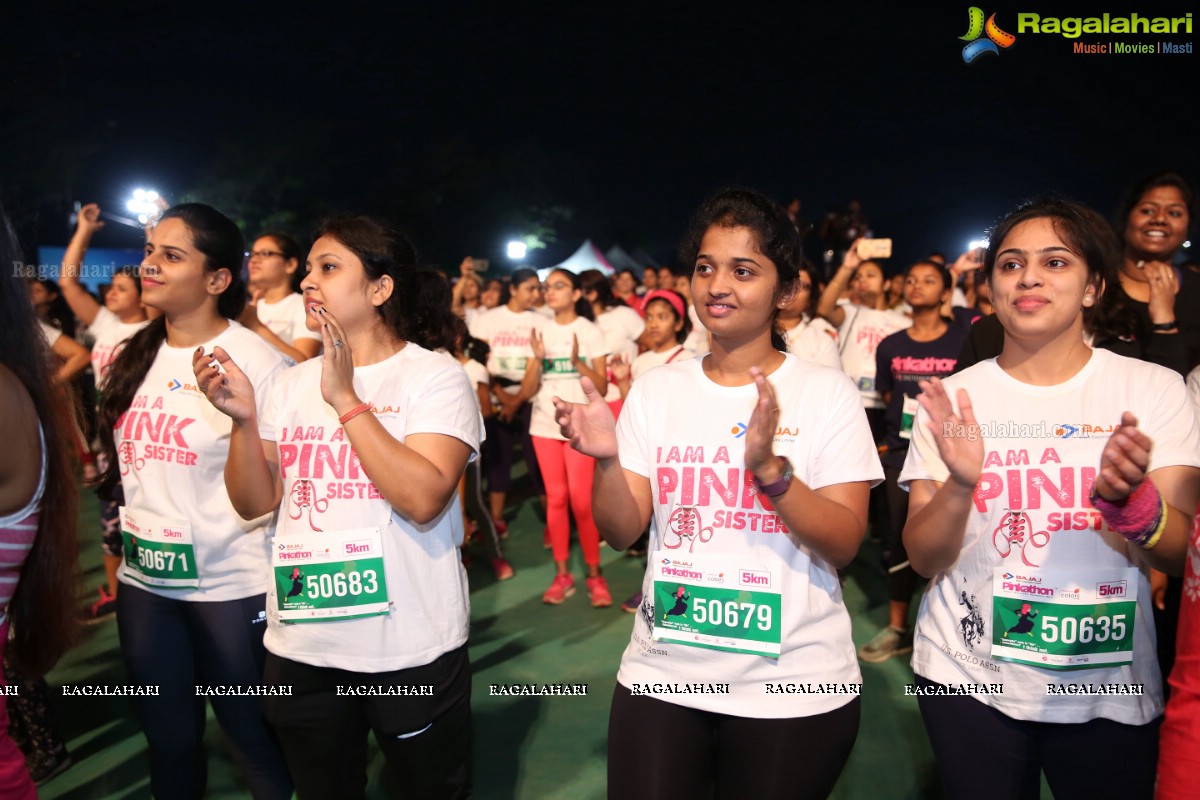 Bajaj Electricals Pinkathon Hyderabad Presented by Colors at People's Plaza, Necklace Road