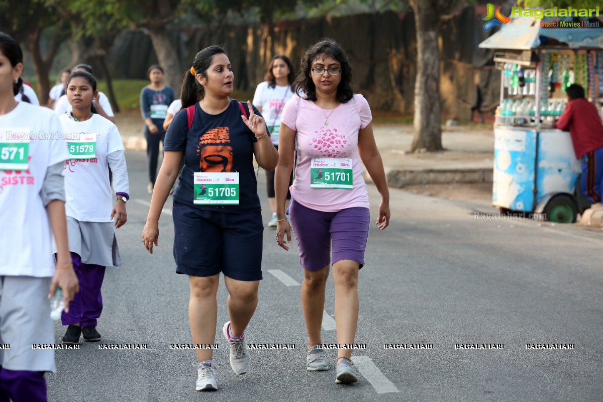 Bajaj Electricals Pinkathon Hyderabad Presented by Colors at People's Plaza, Necklace Road