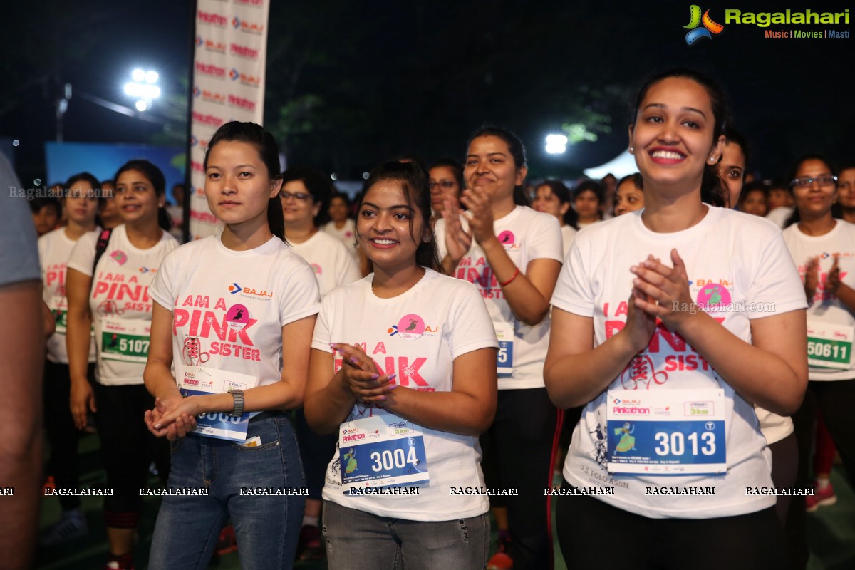 Bajaj Electricals Pinkathon Hyderabad Presented by Colors at People's Plaza, Necklace Road