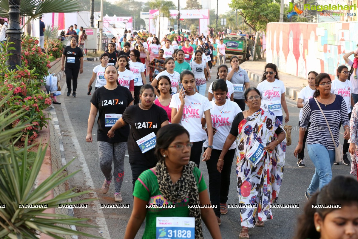 Bajaj Electricals Pinkathon Hyderabad Presented by Colors at People's Plaza, Necklace Road