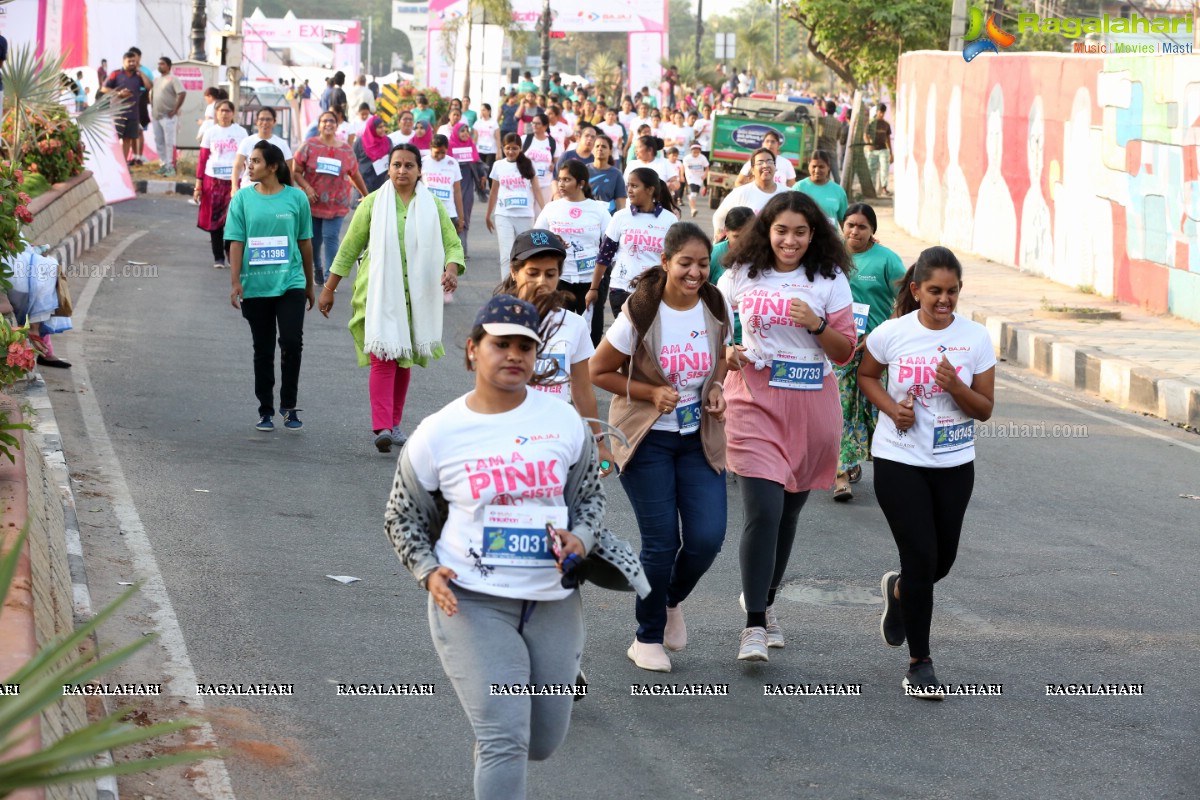 Bajaj Electricals Pinkathon Hyderabad Presented by Colors at People's Plaza, Necklace Road