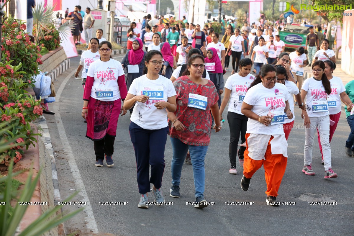 Bajaj Electricals Pinkathon Hyderabad Presented by Colors at People's Plaza, Necklace Road