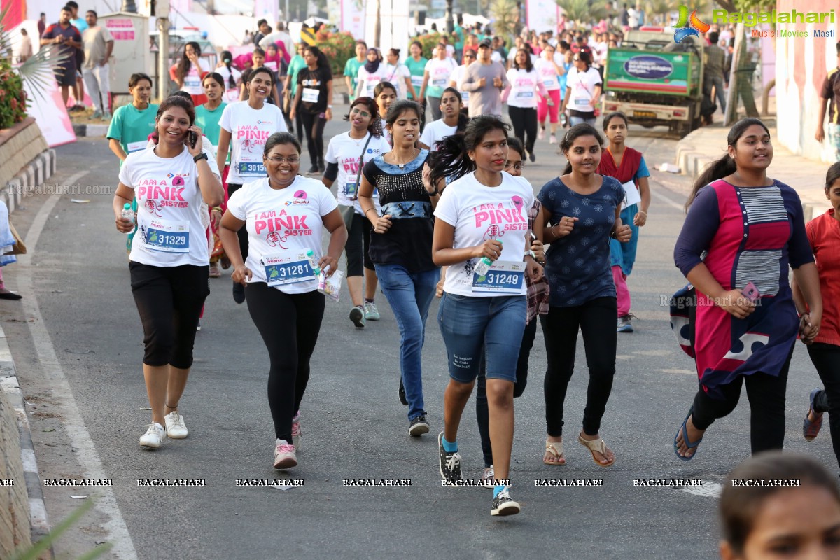 Bajaj Electricals Pinkathon Hyderabad Presented by Colors at People's Plaza, Necklace Road