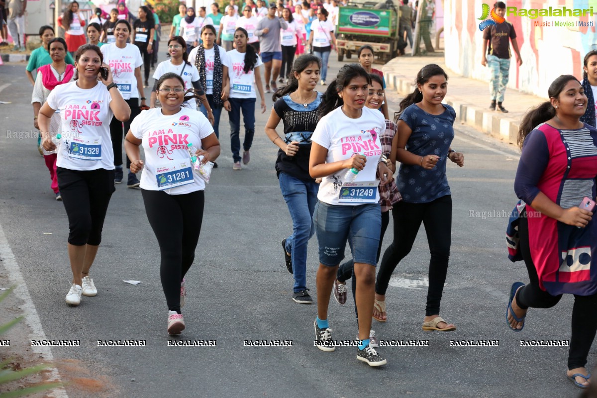 Bajaj Electricals Pinkathon Hyderabad Presented by Colors at People's Plaza, Necklace Road