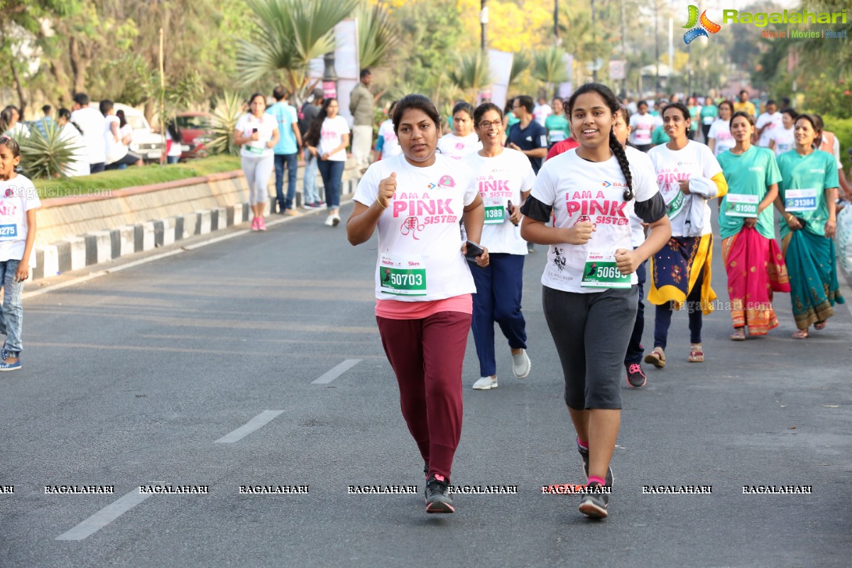 Bajaj Electricals Pinkathon Hyderabad Presented by Colors at People's Plaza, Necklace Road