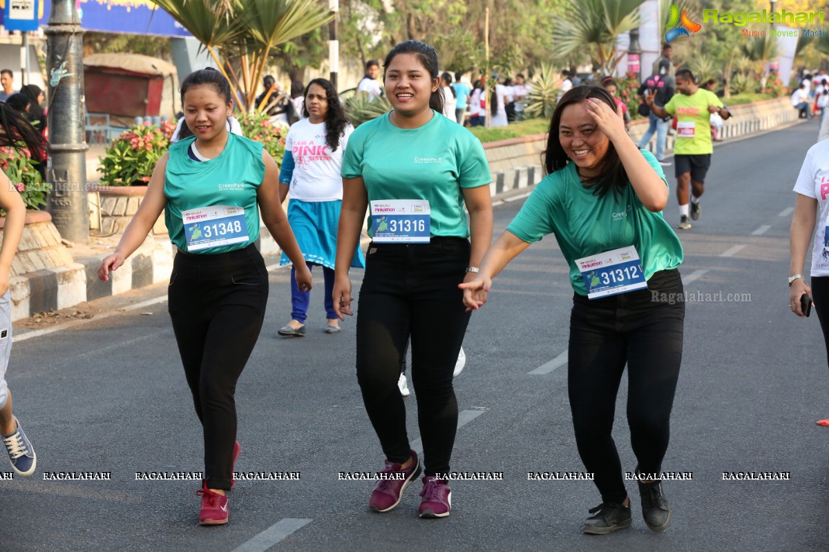 Bajaj Electricals Pinkathon Hyderabad Presented by Colors at People's Plaza, Necklace Road