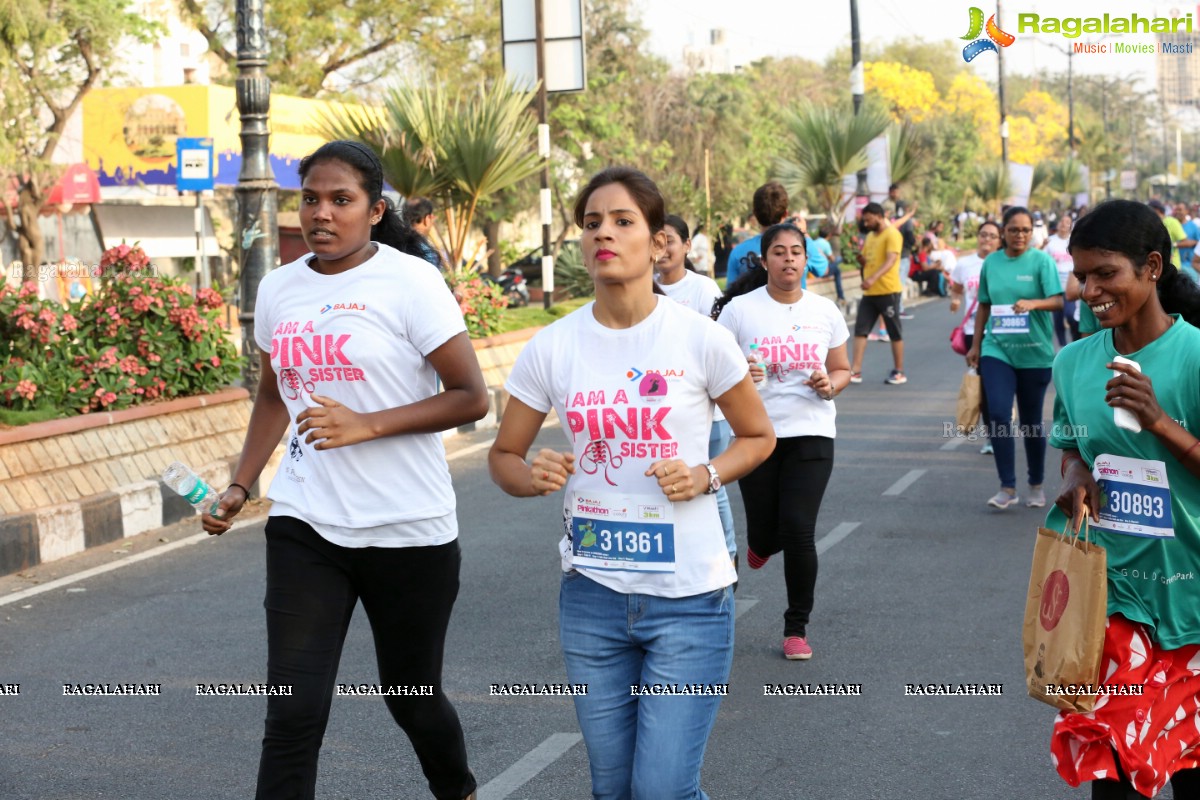 Bajaj Electricals Pinkathon Hyderabad Presented by Colors at People's Plaza, Necklace Road