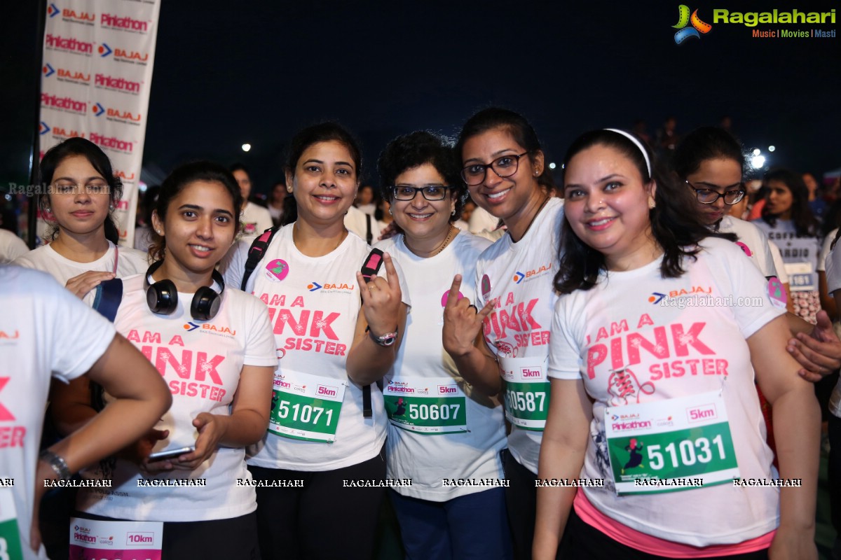 Bajaj Electricals Pinkathon Hyderabad Presented by Colors at People's Plaza, Necklace Road