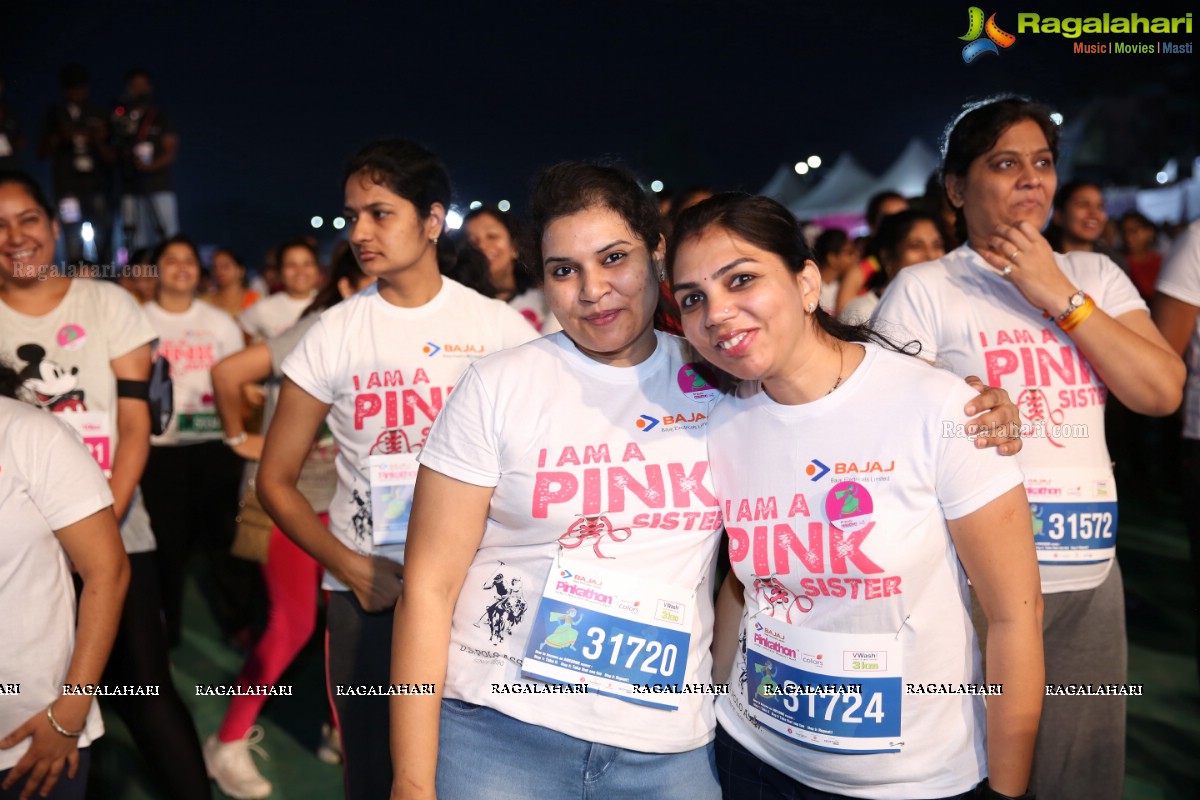 Bajaj Electricals Pinkathon Hyderabad Presented by Colors at People's Plaza, Necklace Road