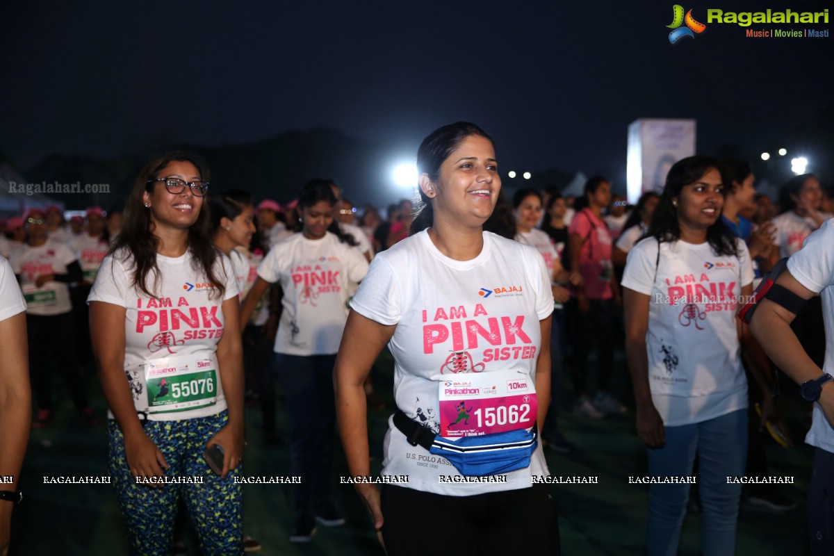 Bajaj Electricals Pinkathon Hyderabad Presented by Colors at People's Plaza, Necklace Road