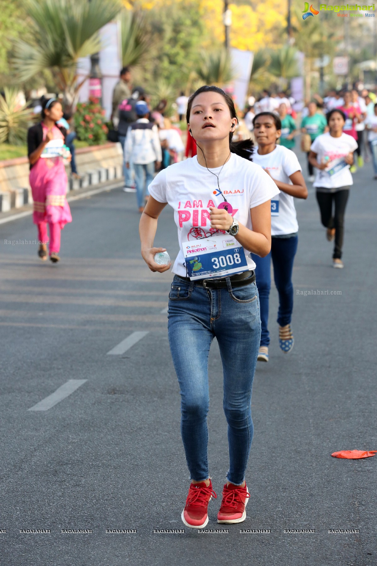 Bajaj Electricals Pinkathon Hyderabad Presented by Colors at People's Plaza, Necklace Road