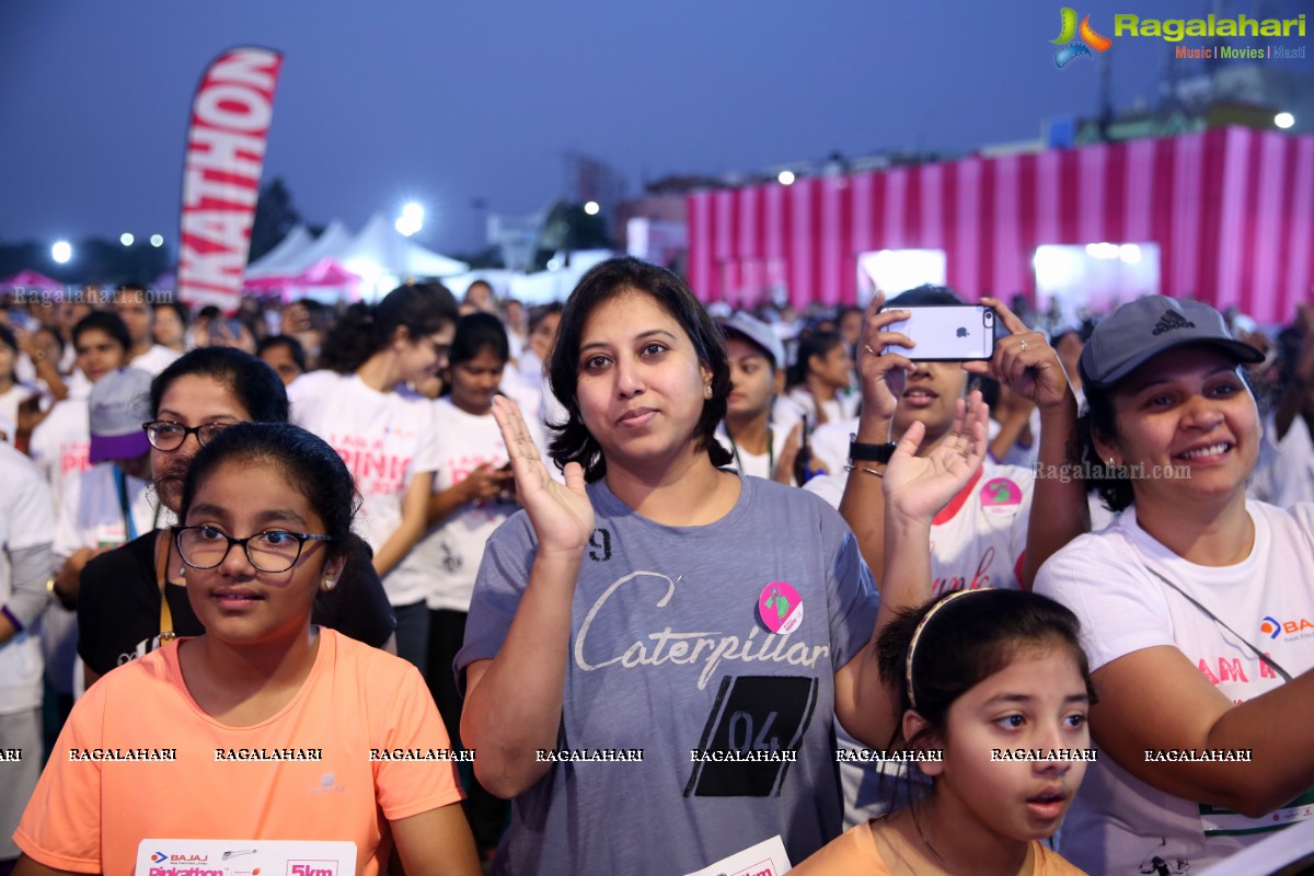 Bajaj Electricals Pinkathon Hyderabad Presented by Colors at People's Plaza, Necklace Road