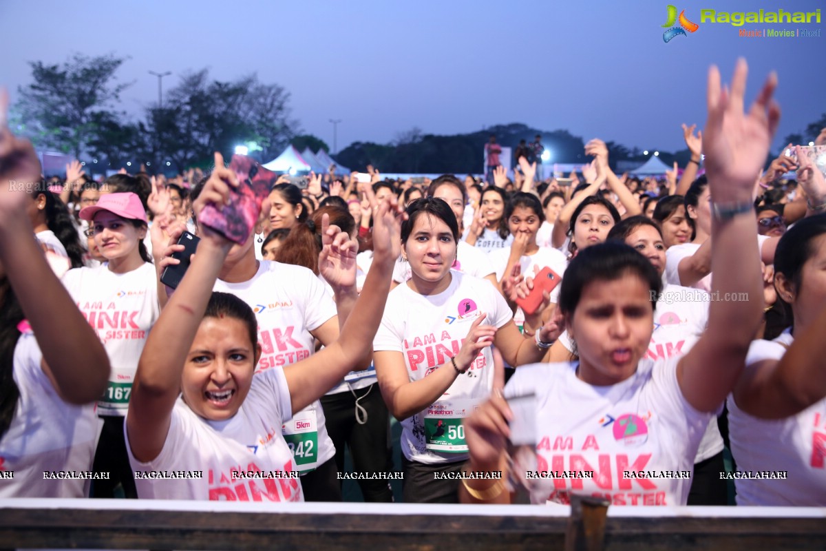 Bajaj Electricals Pinkathon Hyderabad Presented by Colors at People's Plaza, Necklace Road