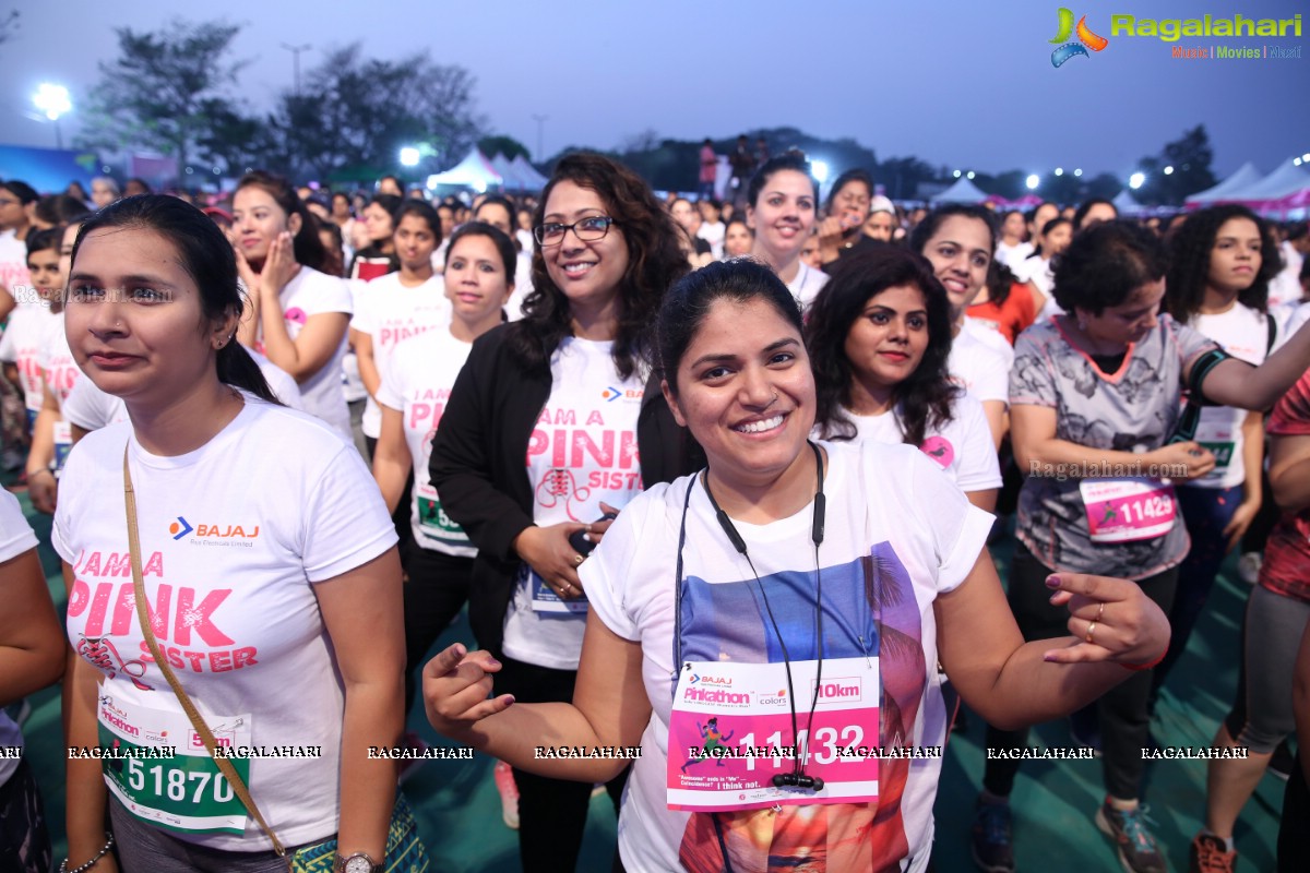 Bajaj Electricals Pinkathon Hyderabad Presented by Colors at People's Plaza, Necklace Road