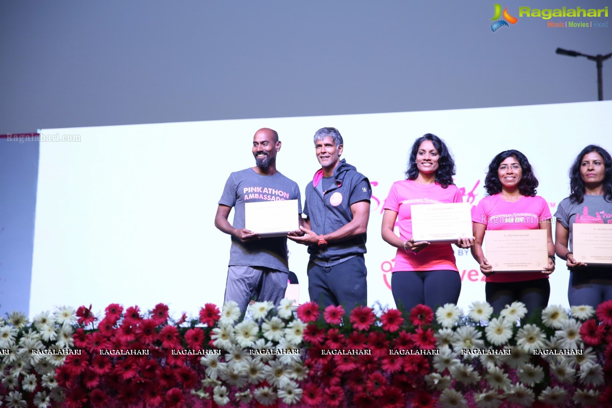 Bajaj Electricals Pinkathon Hyderabad Presented by Colors at People's Plaza, Necklace Road