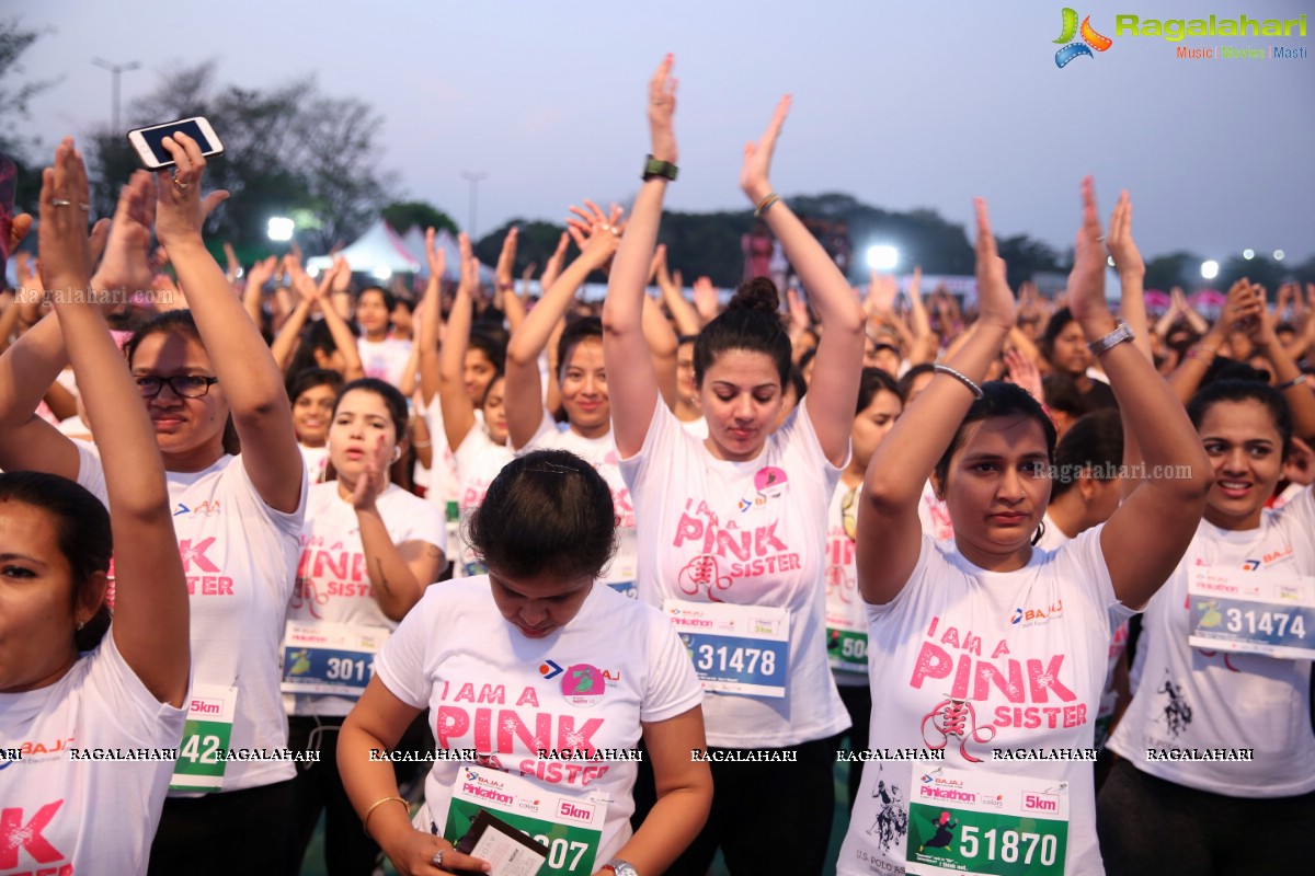 Bajaj Electricals Pinkathon Hyderabad Presented by Colors at People's Plaza, Necklace Road