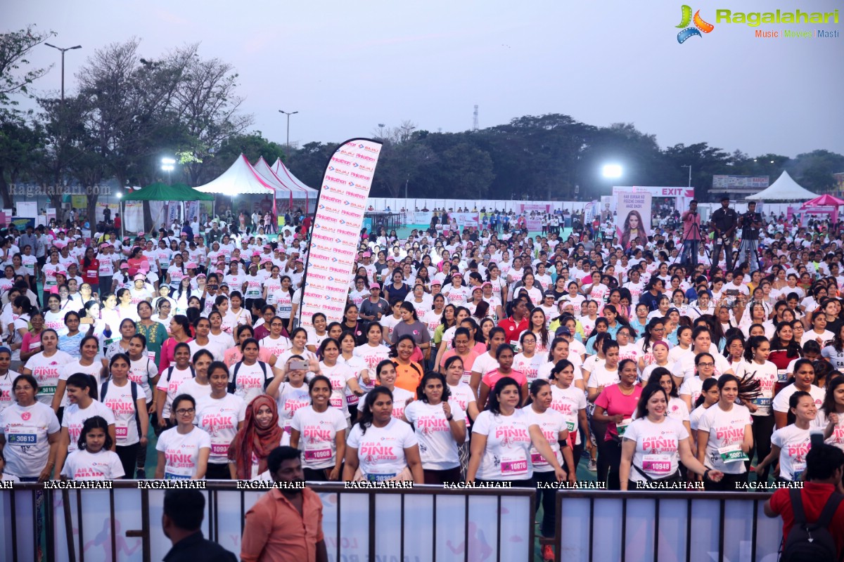 Bajaj Electricals Pinkathon Hyderabad Presented by Colors at People's Plaza, Necklace Road