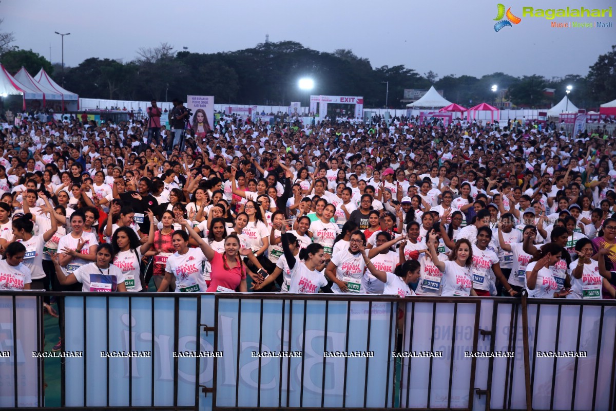 Bajaj Electricals Pinkathon Hyderabad Presented by Colors at People's Plaza, Necklace Road