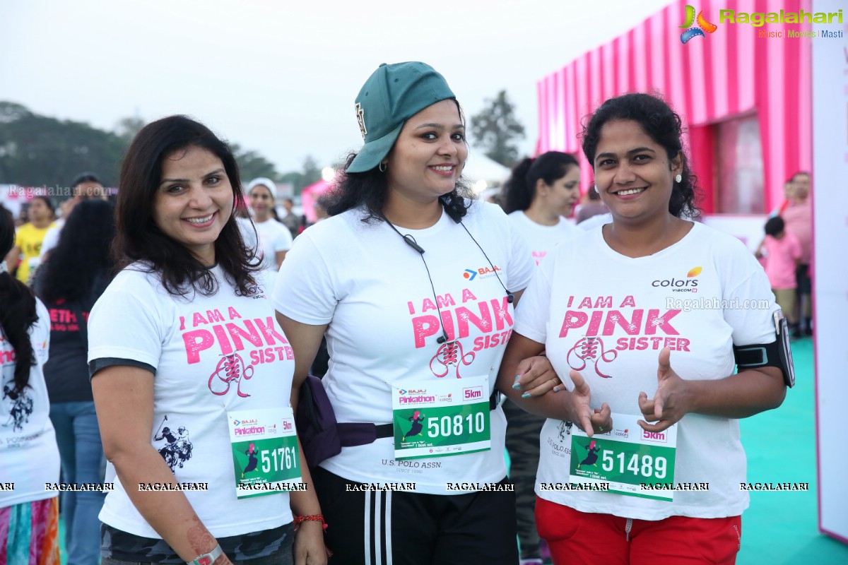 Bajaj Electricals Pinkathon Hyderabad Presented by Colors at People's Plaza, Necklace Road