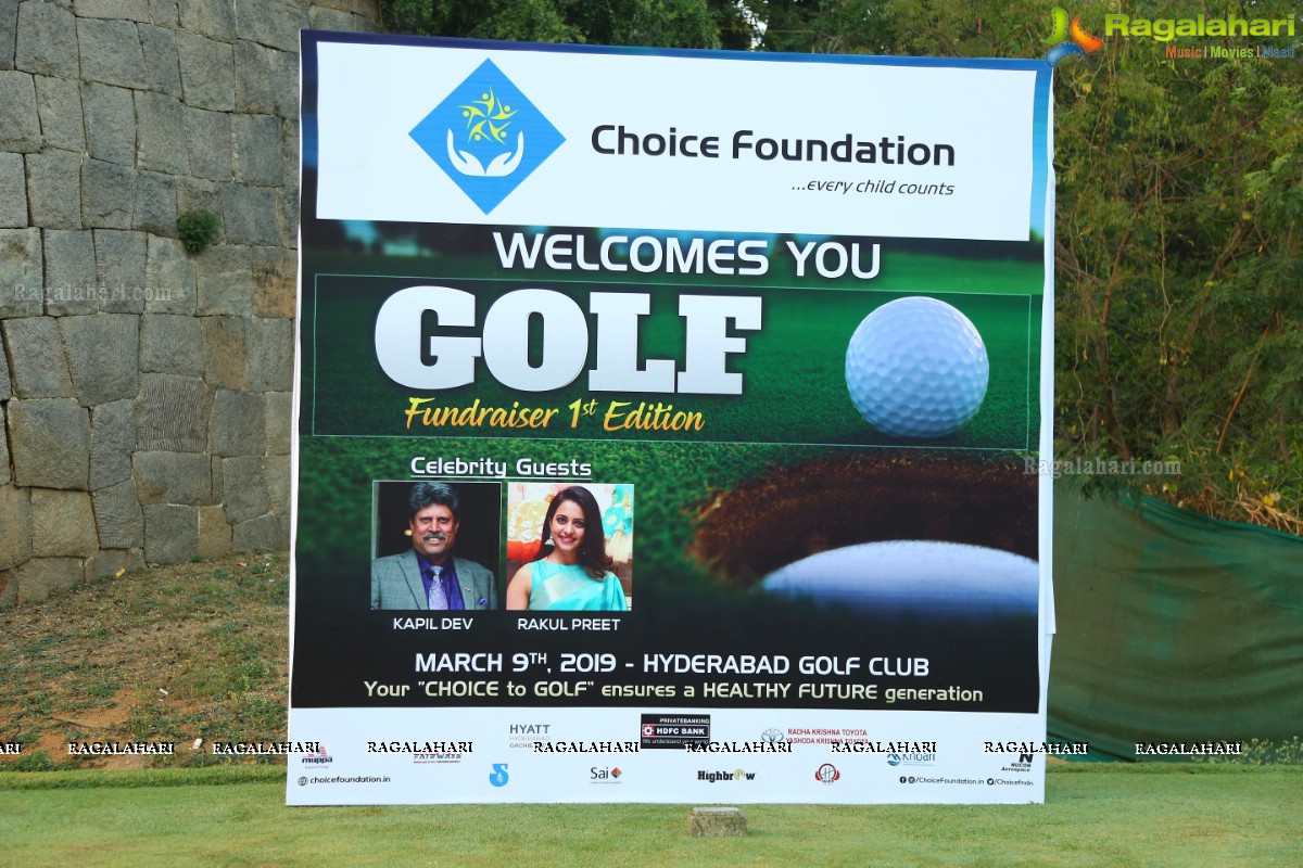 Rakul Preet Singh And Kapil Dev At Gold Fundraiser Charity Event at Hyderabad Golf Club