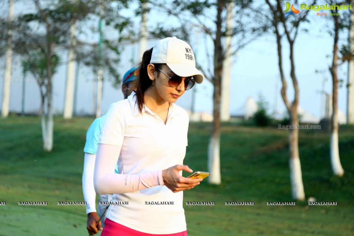 Rakul Preet Singh And Kapil Dev At Gold Fundraiser Charity Event at Hyderabad Golf Club