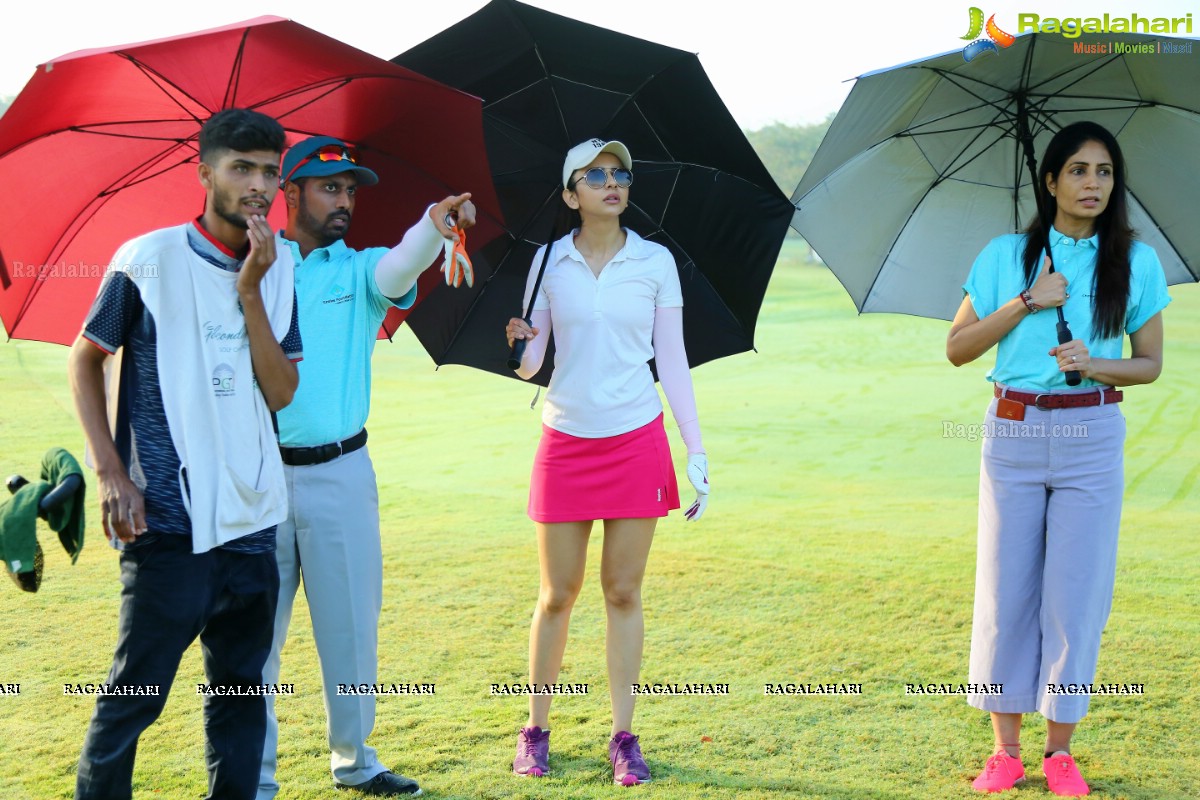 Rakul Preet Singh And Kapil Dev At Gold Fundraiser Charity Event at Hyderabad Golf Club