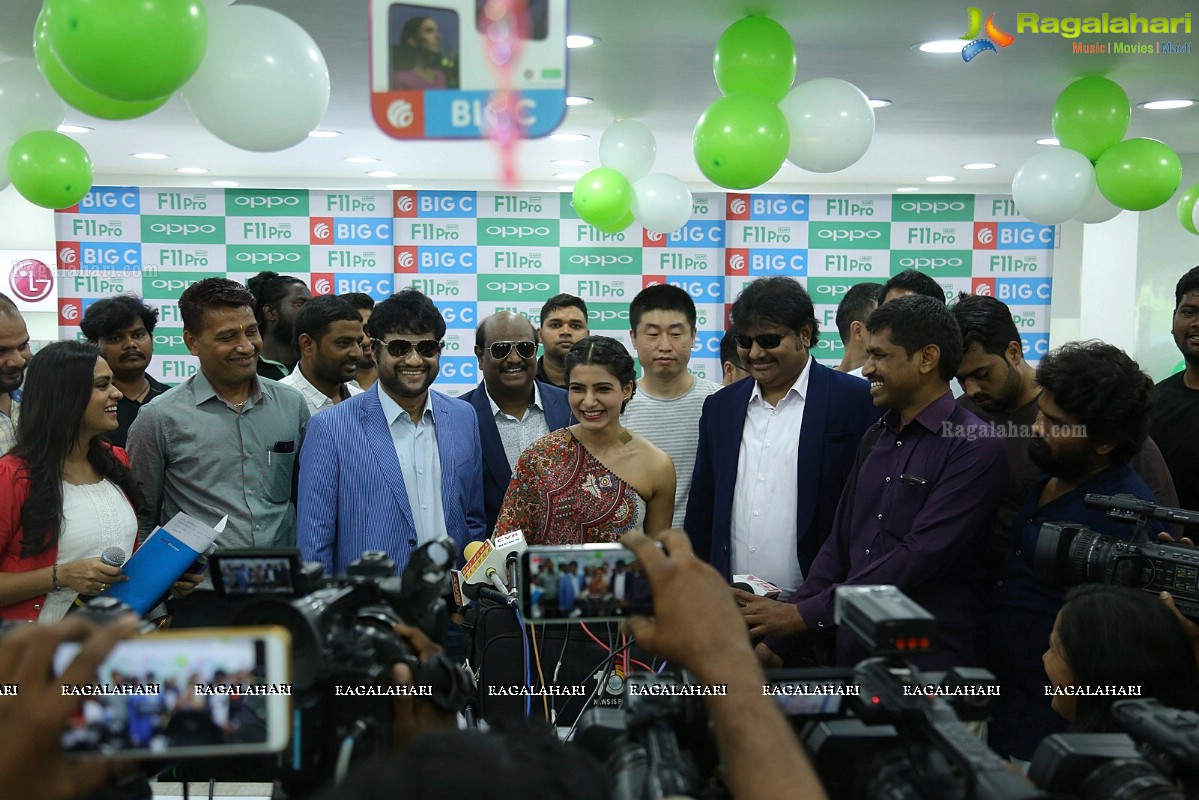 OPPO F11 Pro Grand Launch By Samantha Akkineni @ Big C Mobiles in Vijayawada