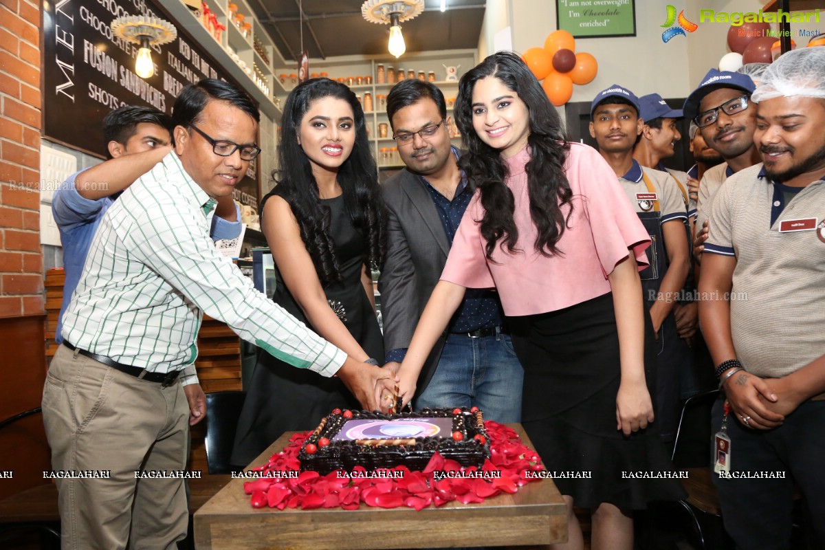 The Chocolate Room Launches Its Store In Somajiguda by Actress Purvi Thakkar and Actress Sumaya Choco