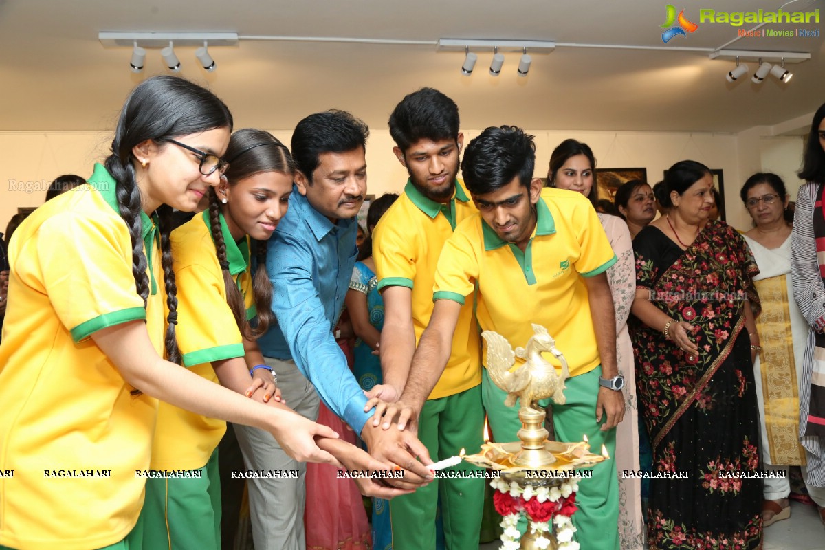 Mrs Upasana Kamineni konidela Inaugurates Voiced Colours - Ashray Akruti Children’s Art Work Display at Shrishti Art Gallery 