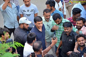 Pawan Kalyan Fans Hungama at Dil Raju Office