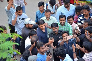 Pawan Kalyan Fans Hungama at Dil Raju Office