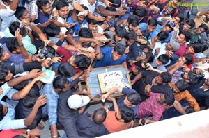 Pawan Kalyan Fans Hungama at Dil Raju Office