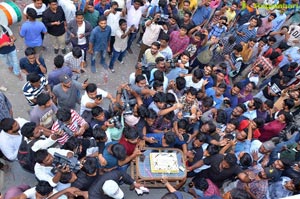 Pawan Kalyan Fans Hungama at Dil Raju Office