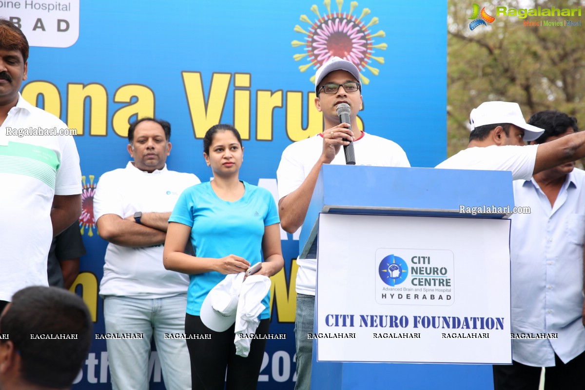 Citi Neuro Foundation Conducts Corona Virus Awareness Walk at KBR Park