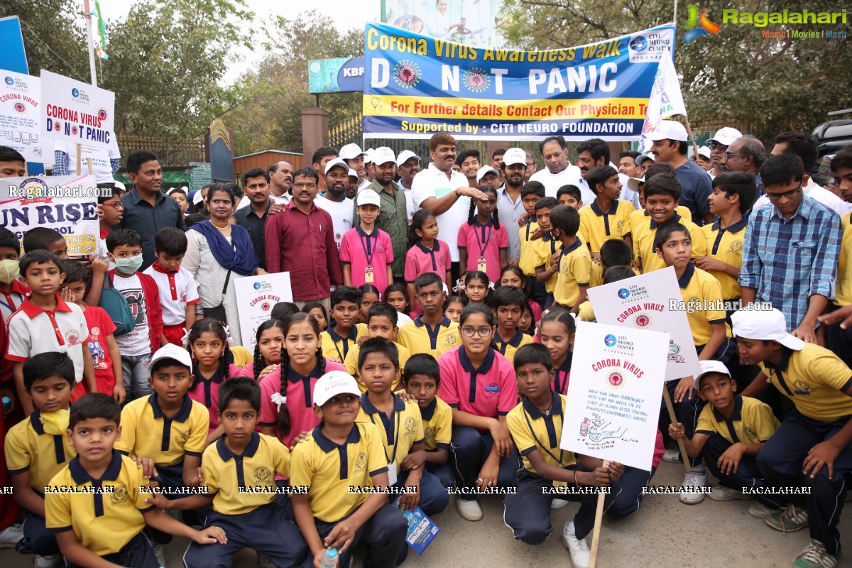 Citi Neuro Foundation Conducts Corona Virus Awareness Walk at KBR Park