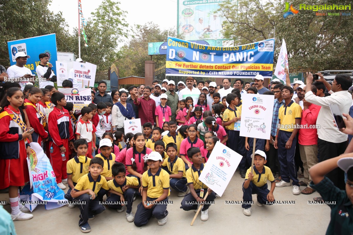 Citi Neuro Foundation Conducts Corona Virus Awareness Walk at KBR Park