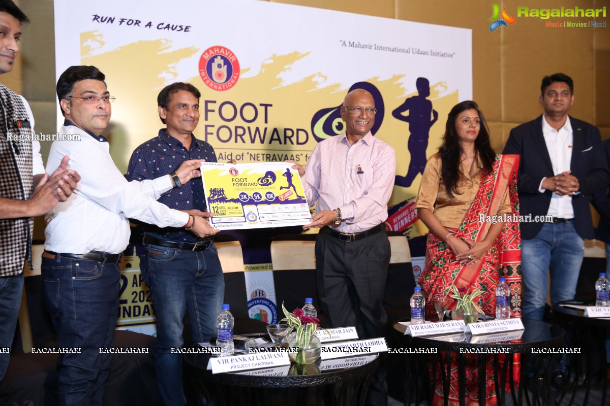 Foot Forward Announcement Press Meet - A Run to Raise Funds to Build 'Netravaas'