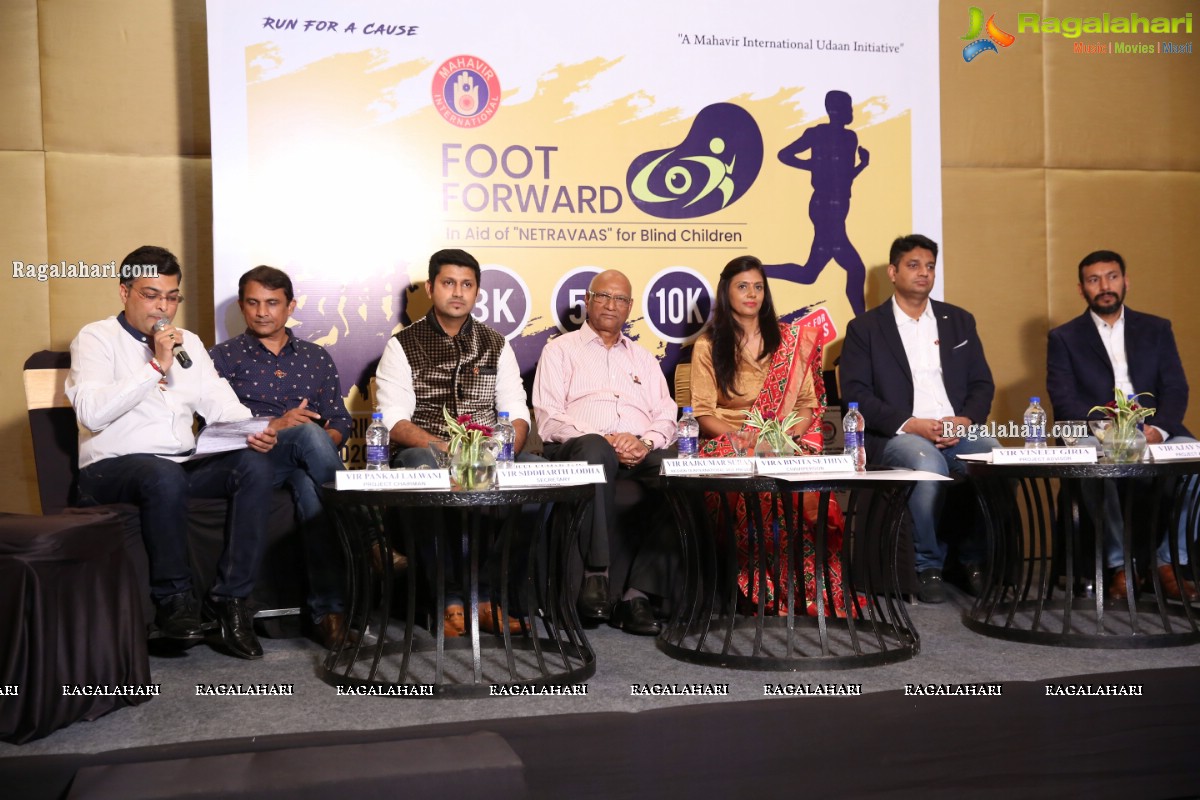 Foot Forward Announcement Press Meet - A Run to Raise Funds to Build 'Netravaas'