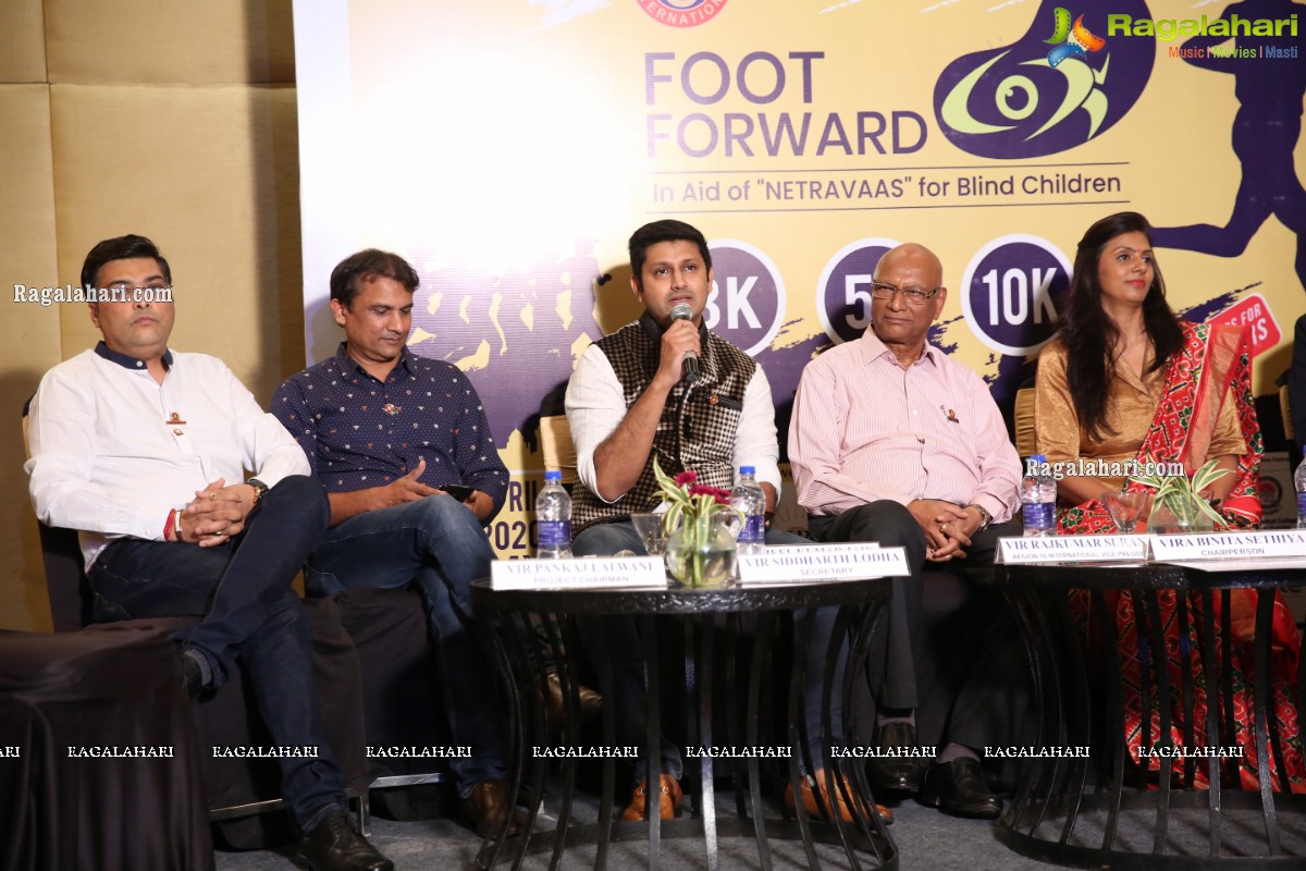 Foot Forward Announcement Press Meet - A Run to Raise Funds to Build 'Netravaas'