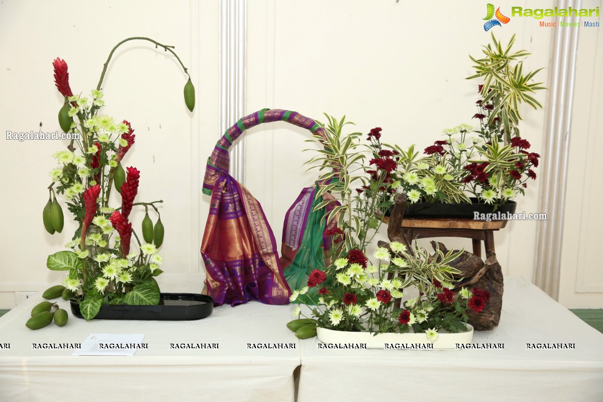 Blooms & Looms an Ikebana Exhibition at Salarjung Museum